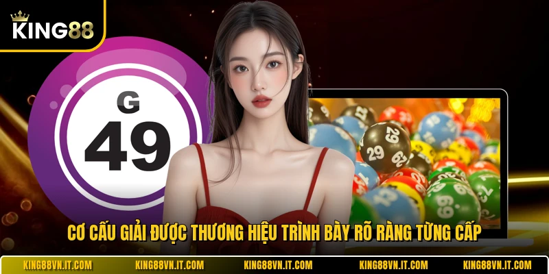 Cơ cấu giải được thương hiệu trình bày rõ ràng từng cấp